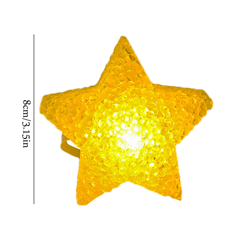 Night Light Handheld Star Lamp Stage Dance Performance Wrist Glowing Ambient Light Performance Holding Support Props 3.15in