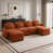 Orange+4Seat+2Ottoman