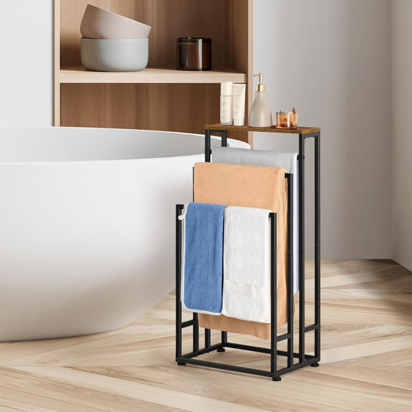 Drying Rack Tier Towel Rail LUXSUITE 3-Tier Stainless Steel Free Standing  Towel Rail Drying