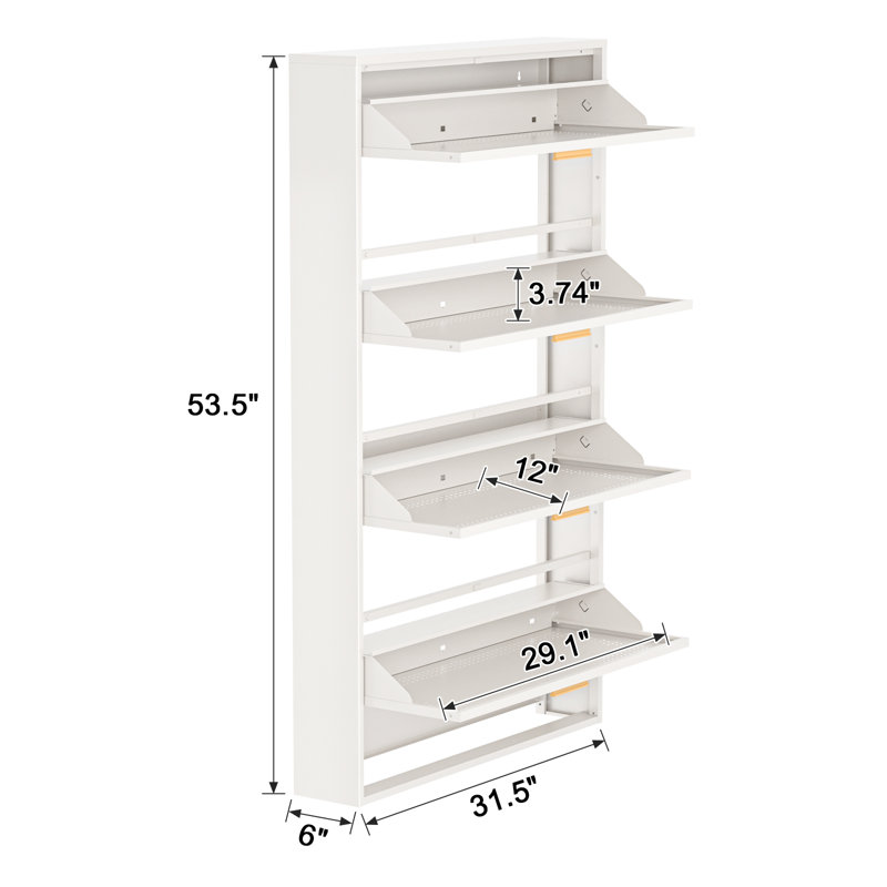 Armoire de rangement en métal pour chaussures