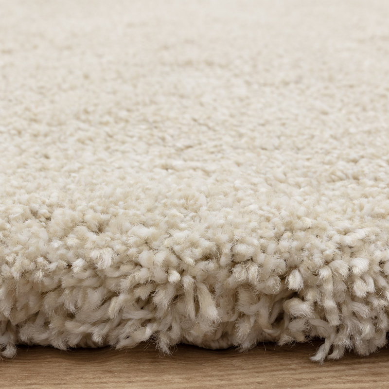 Taiwo Shaggy Ivory Area Rug, Rectangle 200 x 290 cm