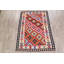 Tapis intérieur de couleur orange/rouille 4 pi 1 po x 7 pi en laine one-of-kind à la main noué la new Shelbie