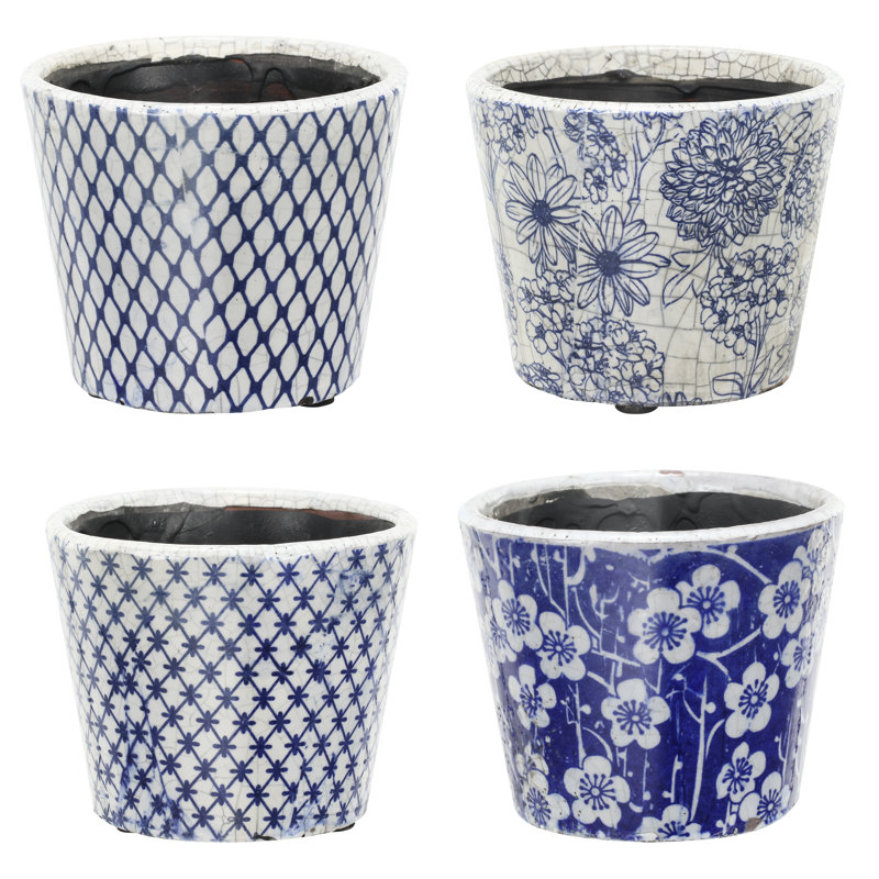 S/4 D5.5x5" Terracotta Planters