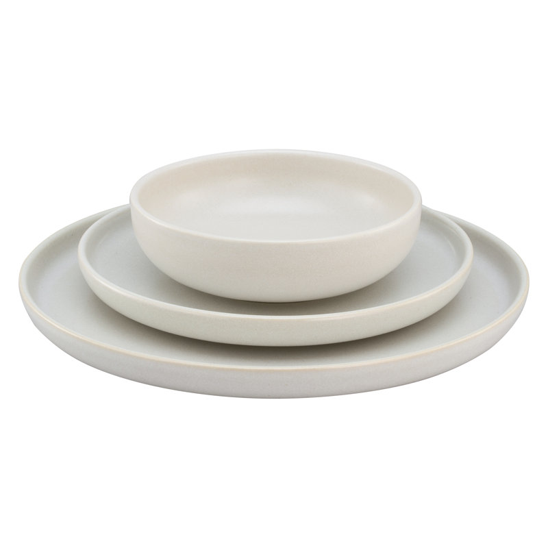 12-Piece Dinner Set Uno, Stoneware, For 4 People, White