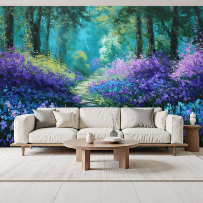 Papier peint auto-adhésif à peler et coller Iris Garden Decor