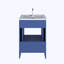 Ensemble de meuble-lavabo simple 24 po Boston-719422227