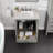 Minnich 30"W x 22"D Bathroom Vanity with White Carrara Countertop and Undermount Porcelain Sink-2037305533-2037305528