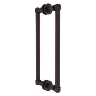 Poignée de porte de douche contemporaine 12 "dos à dos