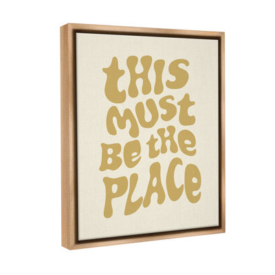 "Must Be The Place" par Victoria Barnes sur toile