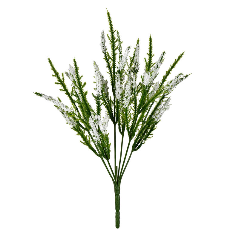 Artificial 13" Blazing Star Bush, Cream