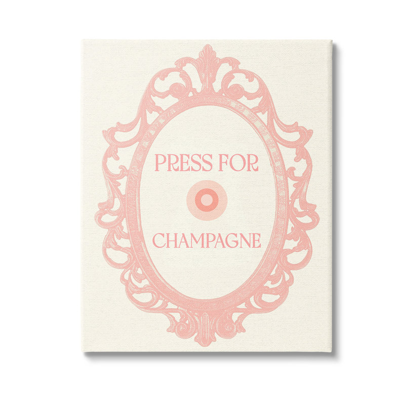 Presse pour champagne, art mural par Lil 'Rue, H 48 po x l 36 po