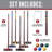 Franklin Sports Intermediate 6 Player Croquet Set