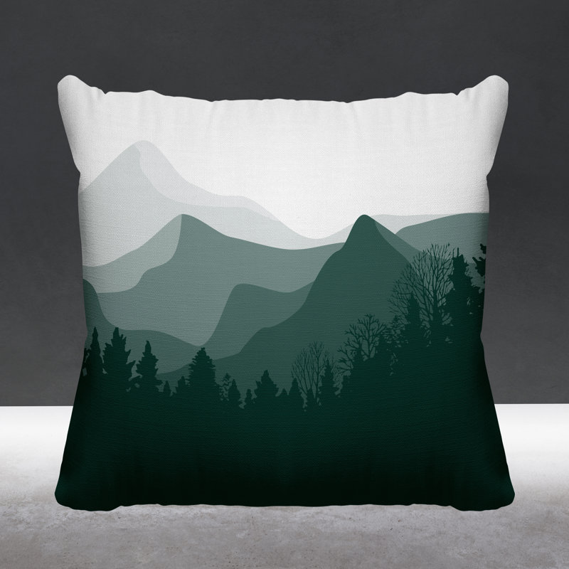 Coussin intérieur / extérieur Andor, L 19 po x H 19 po, Émeraude