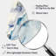 Art mural en métal asymétrique Sapphire-109622573