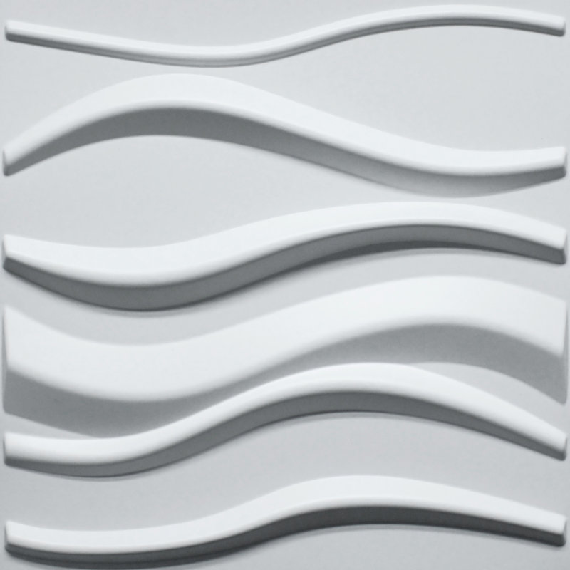 Panneau mural 3D blanc 19,7 po x 19,7 po Falkirk Ross (paquet de 10)