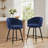 26" Swivel Upholstered Counter & Bar Stool with Metal Frame, Supports 350 Lbs-88757650