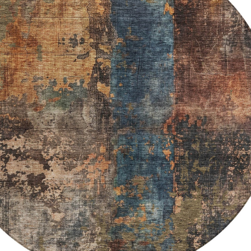 Tapis d'extérieur rond 8 pi