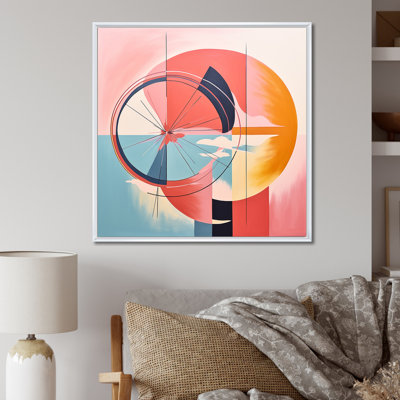 «Abstract Sunrise Midcentury Landscape», reproduction sur toile