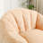 Compression Velvet Fabric Shell-Shaped Large Bean Bag Chair-1216501932