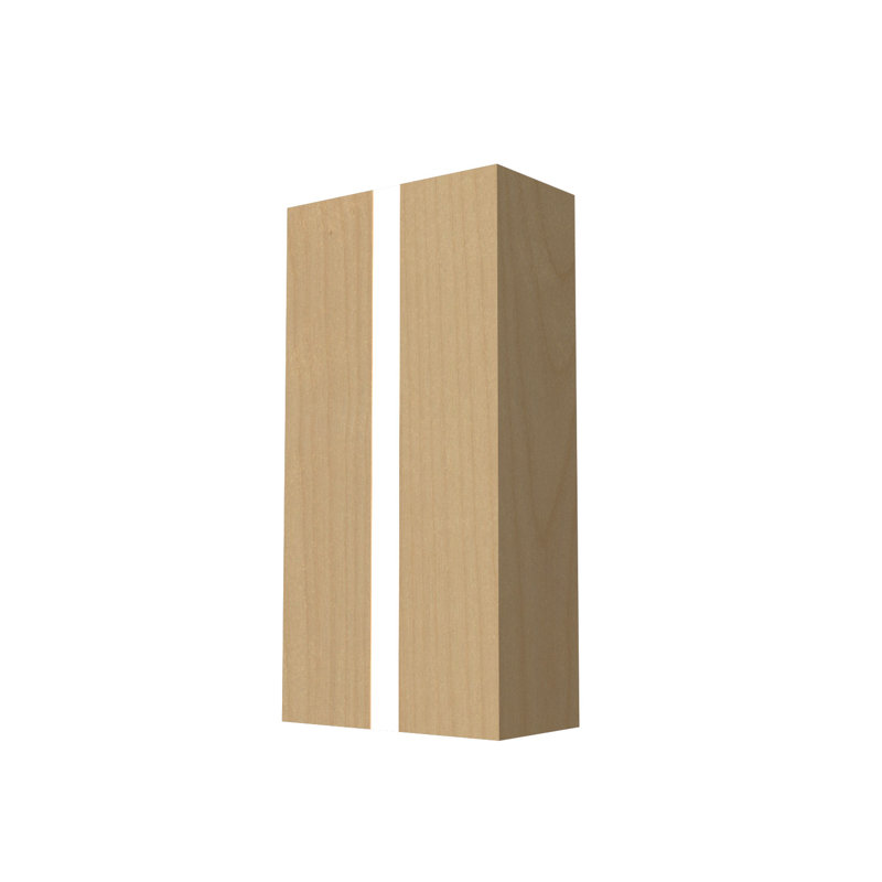 Clean Manufactured Wood Flush Mounted Sconce, Maple