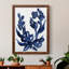 Indigo brossé Blooms I, toile encadrée de qualité supérieure - prête à être accrochée-1129090198-1129090205