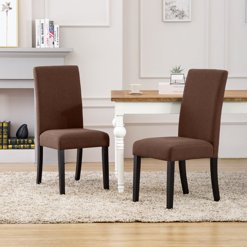 Chaise parsons Logan, Brun, 2