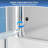 24-25.9 in. W x 72 in. H Pivot Swing Frameless Shower Door with Clear SGCC Tempered Glass-117010680