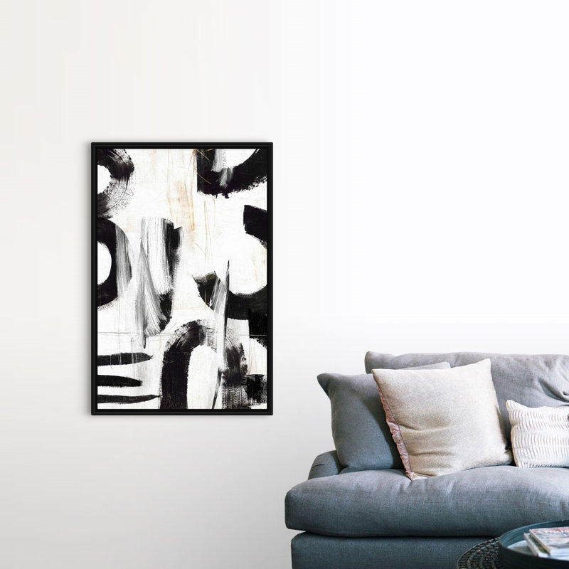 Reproduction d’art sur toile, "concept III" par PI studio, Cadre noir, H 50 po x l 34 po x P 1,75 po
