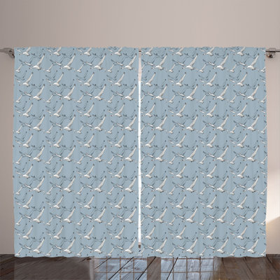 Semi Sheer Curtain Pair