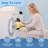 Sasttie Reading Pillow for Bed, Back Pillow for Sitting Up, Light Yellow-135952594-135952596