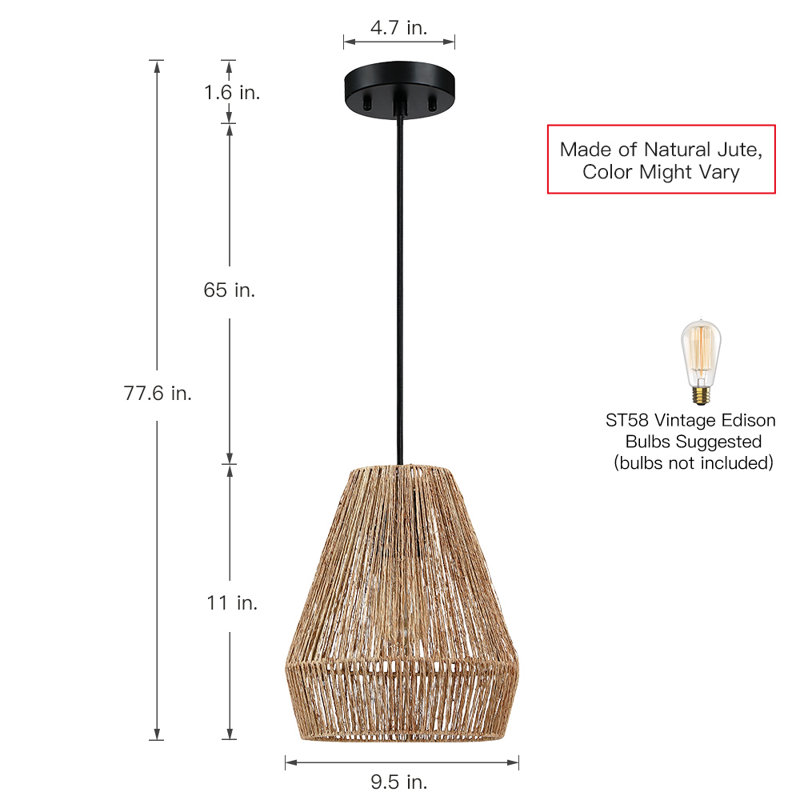 Yingst 1 - Light Matte Black Pendant