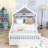 Wooden House Bed with Safety Guardrail-257911762-257911725