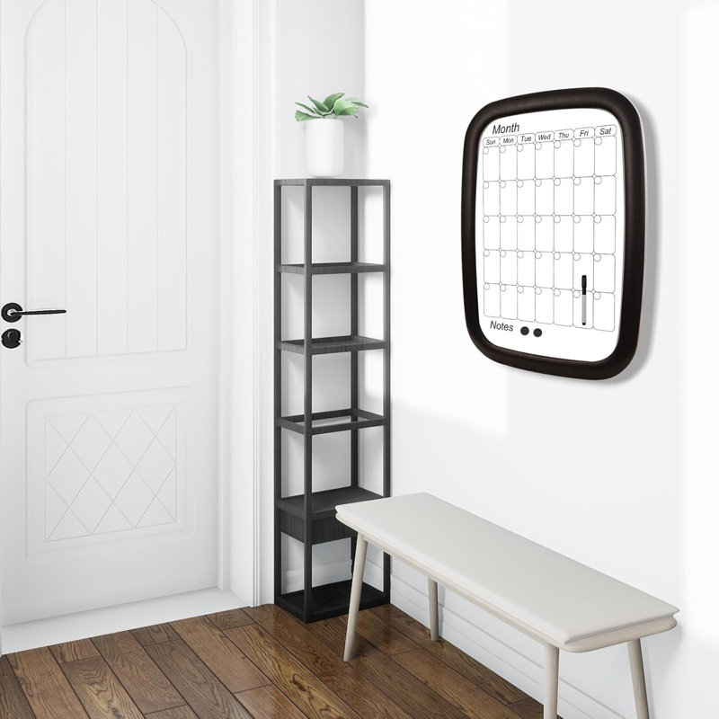 Calendar For Wall 17''*23'', Calendar Whiteboard Monthly With Decorative Wood Frame, White Board Calendar For Home Or Office To Keep Track Of To-Do Lists