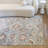 Annan Blue Oriental Floral Area Rug-1929390355