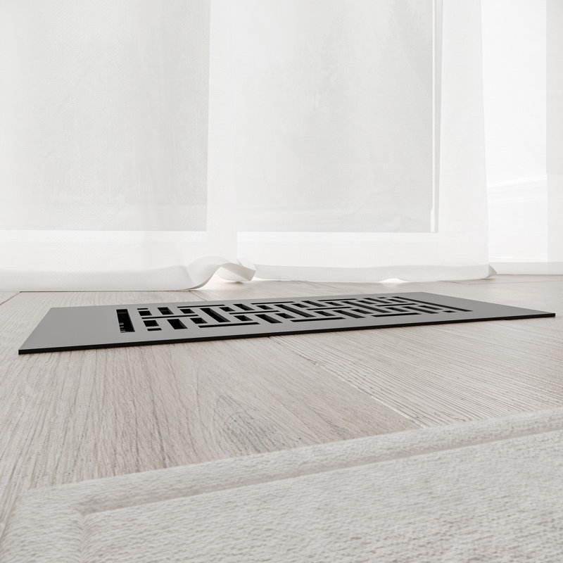 Couvre-plancher en acier à profil bas Reggio registre 4X10 (paquet de 3), Bronze huilé