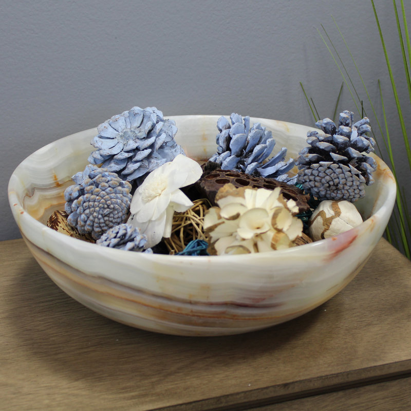 Bol décoratif fabriqué main onyx Tanguay