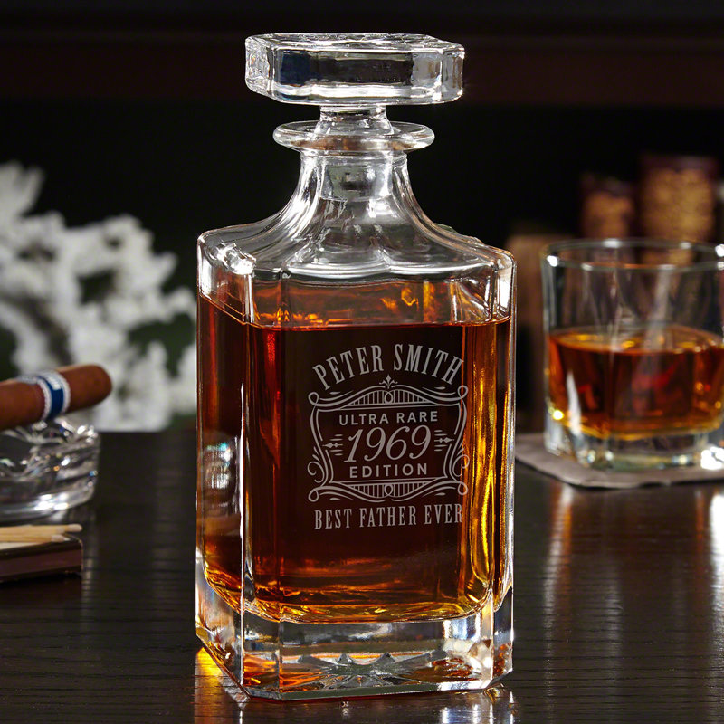 26oz. Glass Whiskey Decanter, Yes