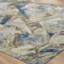 Tapis beige / bleu en laine tissé à la machine Berget-2003054420
