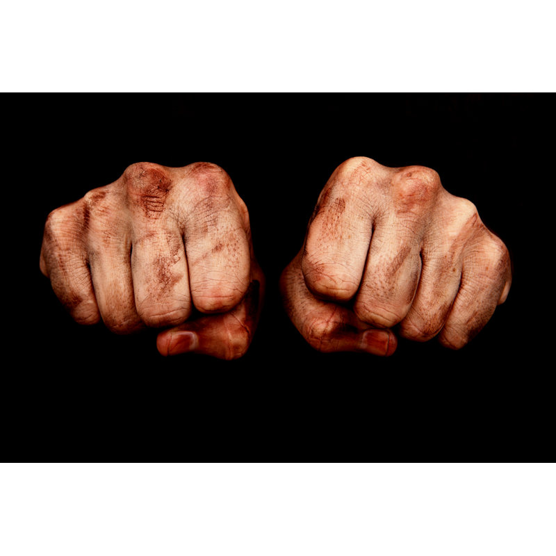 Hard Work Fists by Hidesy, 20" H x 30" W
