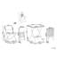 Bistro Set Folding TRAPPETO Black-2048111455