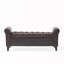 Banc de rangement à bras évasé