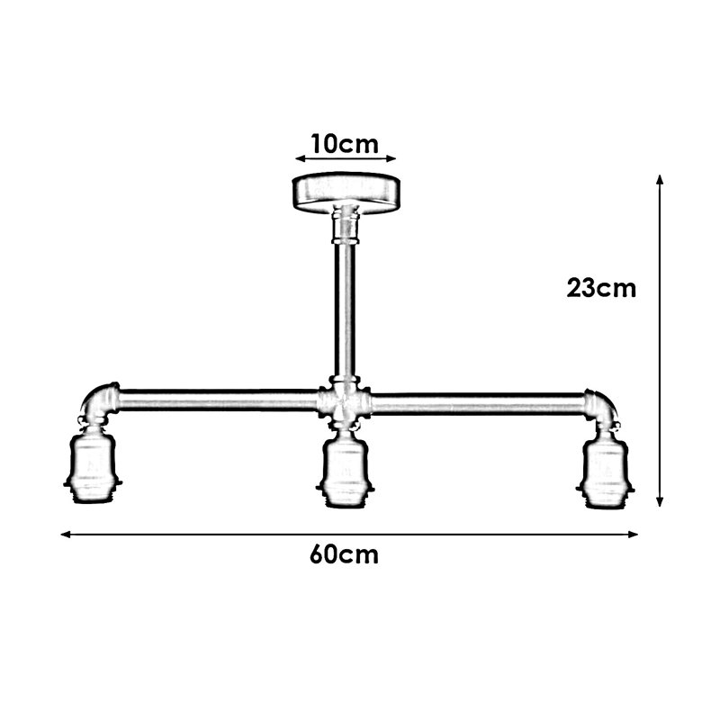 Hinnenkamp Semi Flush Mount, Brushed Silver
