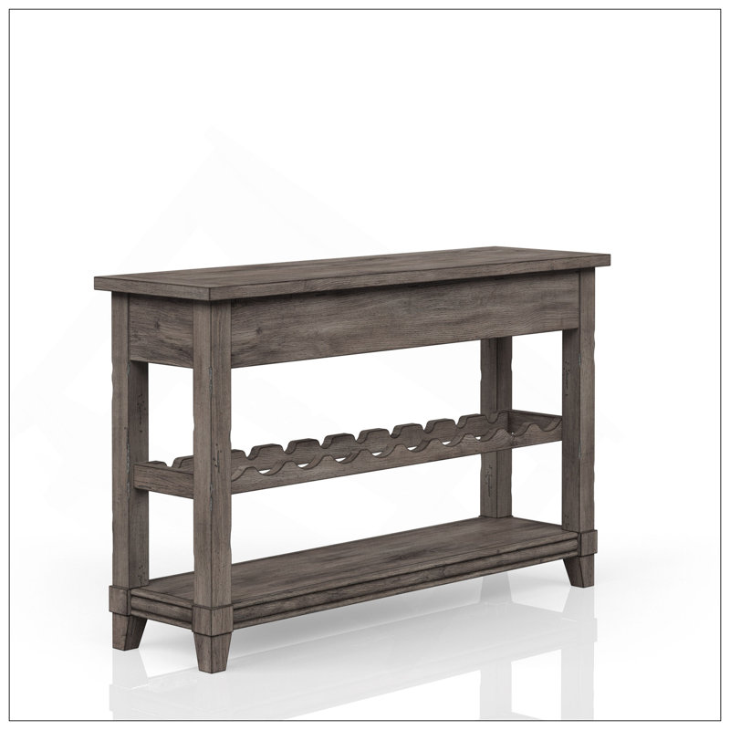 Console avec rangement pour bouteilles de vin et tiroirs de rangement