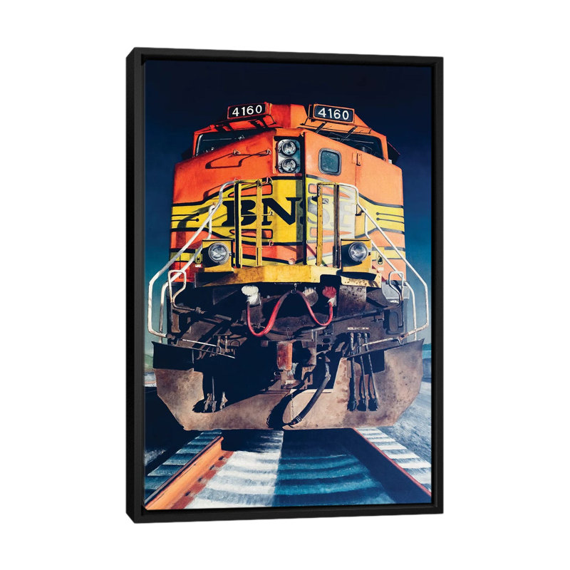 «Diesel», impression sur toile, H 26 po x l 18 po x P 1,5 po, Toile encadrée noire, Pas de tapis