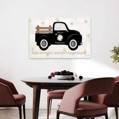 Keep On Truckin' 1 Piece Wrapped Canvas Wall Art