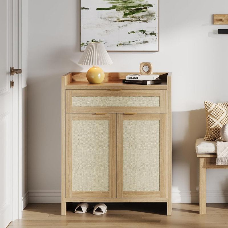 Rattan Shoe Cabinet