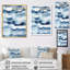 Abstrait classique vagues bleues IV-664545720-664545721