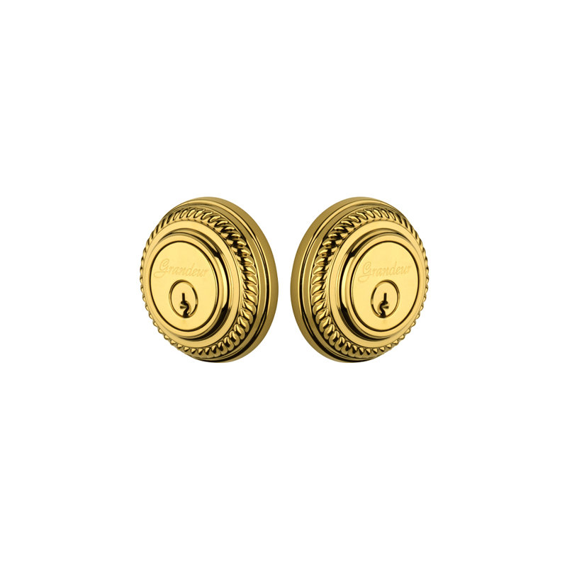 Newport Double Cylinder Deadbolt, Lifetime Brass