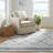 Vincenzia Coastal Blue Diamond Geometric Sisal Area Rug