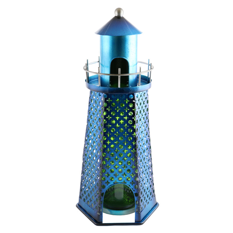 Felecia Tabletop Wine Bottle Rack in Blue